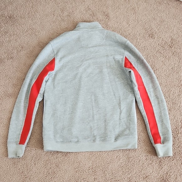 Chubbies Vintage 1/4 Zip USA Sweatshirt Pullover, Gray/Blue/Red/White, Size M - Picture 4 of 5